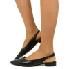 Ballerine Donna Nere in Pelle con Cinturino Made in Italy