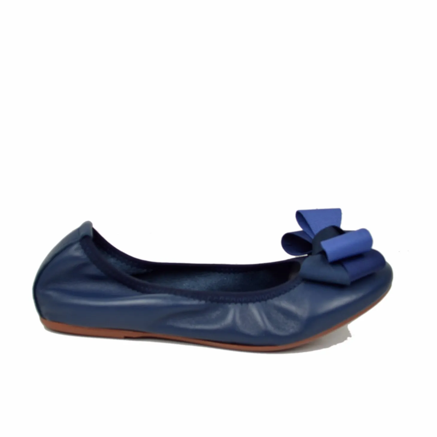 Ballerine in Nappa Beige Elasticizzate con Zeppetta interna