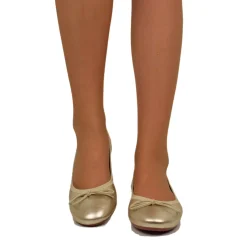Ballerine in Nappa Platino Elasticizzate con Zeppetta interna