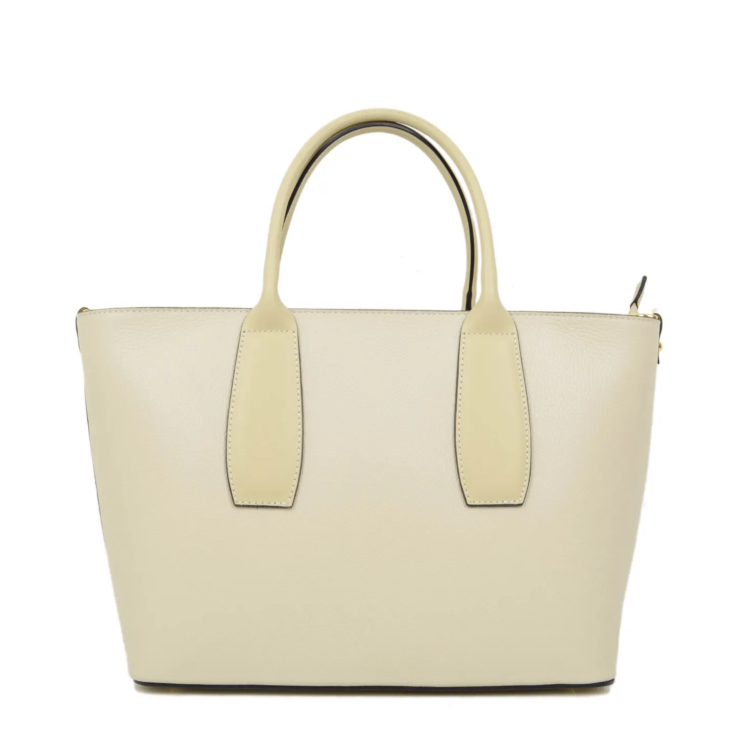 Borsa Donna a Mano con Tracolla Removibile Beige Made in Italy