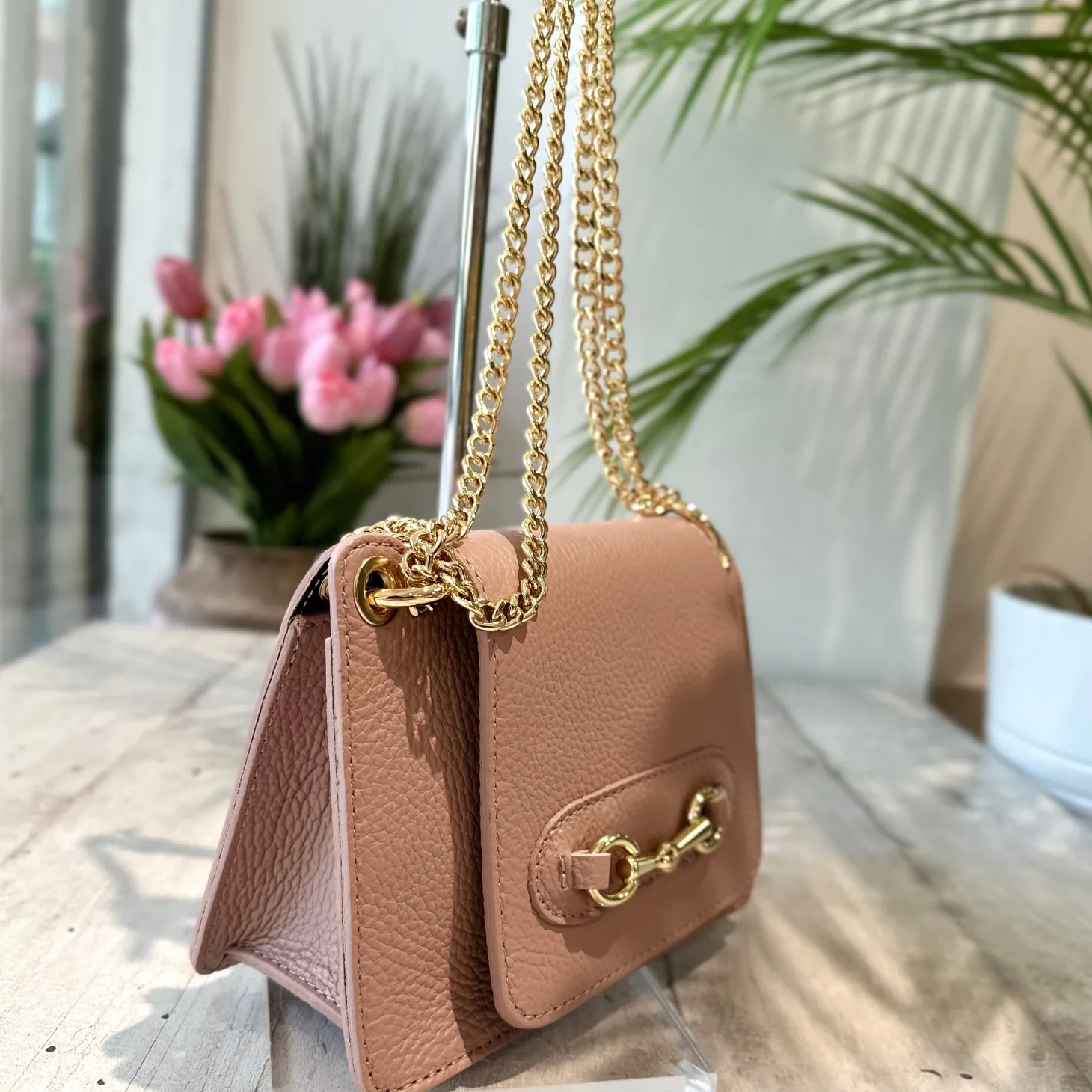 Borsettina Pochette Cipria Mini Tracolla Catena