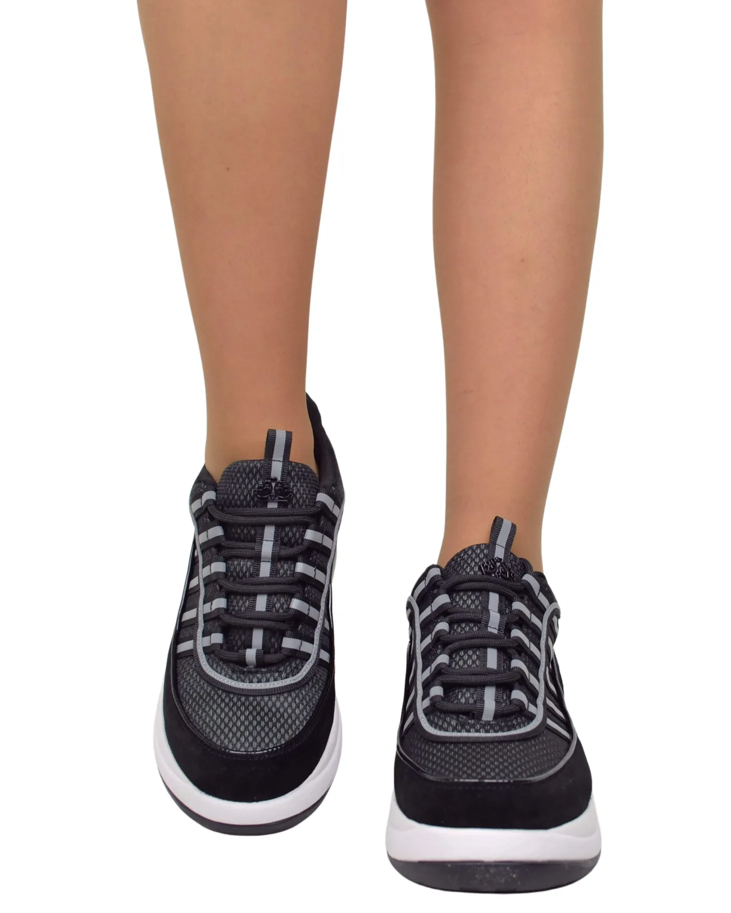 Fornarina Bubble Platform Sneakers with Laces – UP BLACK, 90s Style