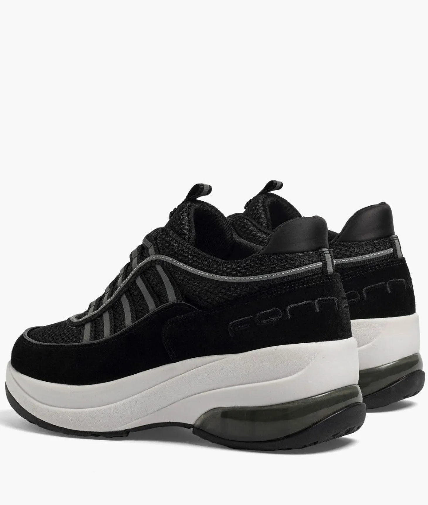 Fornarina Bubble Platform Sneakers with Laces – UP BLACK, 90s Style
