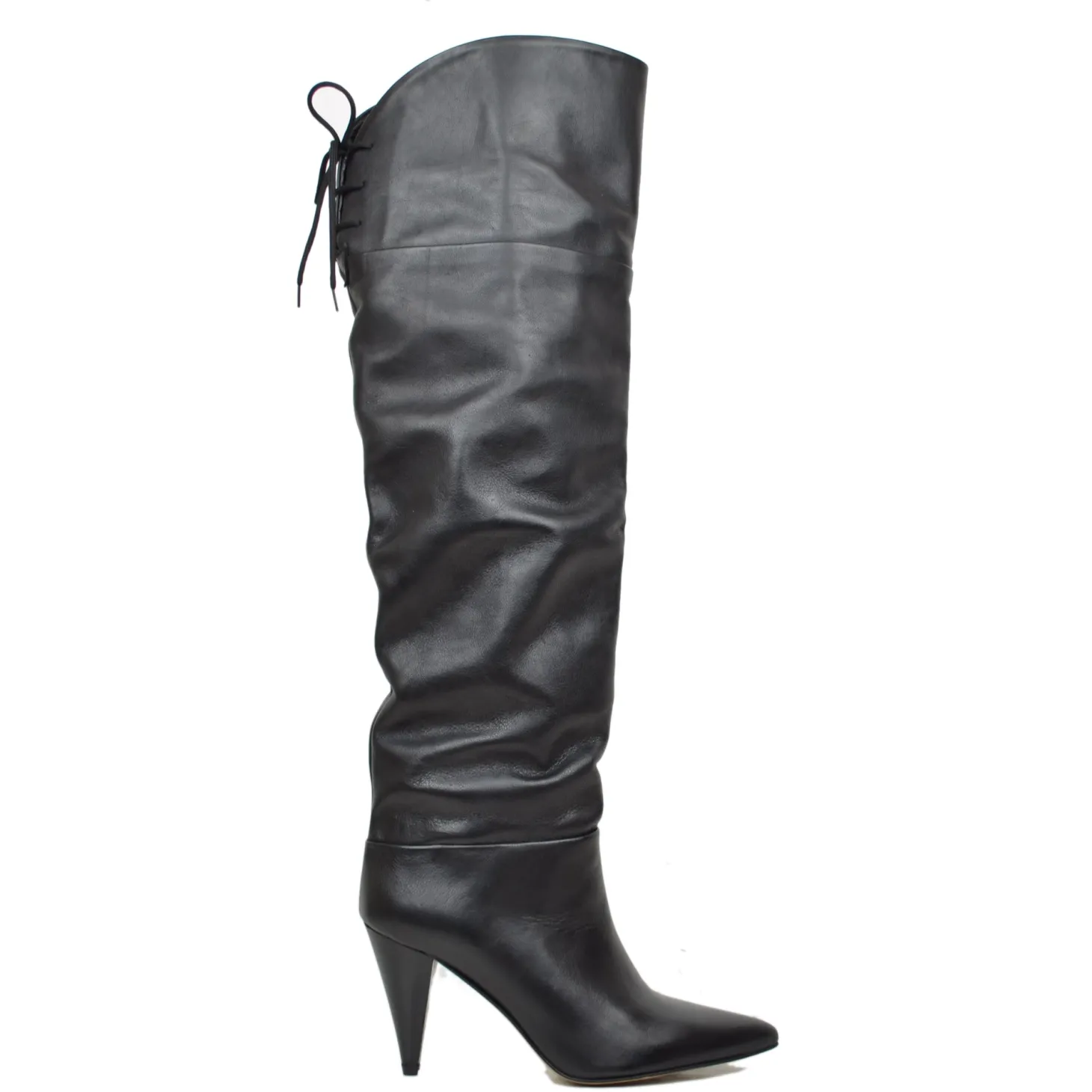 Overknee Leather Stiletto Heel Elegant Knee High Boots