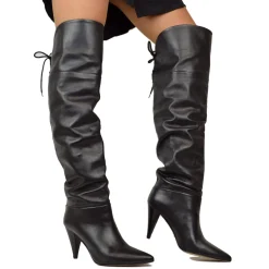 Overknee Leather Stiletto Heel Elegant Knee High Boots