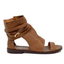 Sandali a Stivaletto Donna Sigaro con Zip Made in Italy