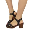 Spider Sandals in Camel-colored Oiled Leather Made in Italy
