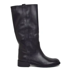 Stivali Camperos Donna Neri in Pelle Made in Italy