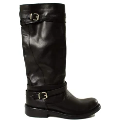 Stivali Donna Alti in Pelle Nera