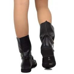 Stivali Polpacci Grossi Black Biker Boots