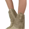 Suede Perforated Cowboy Boots – 6 cm Heel, Summer Edition – Beige